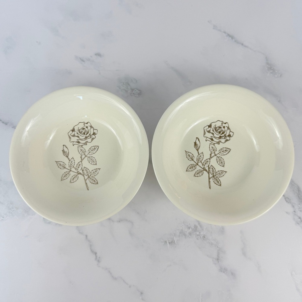VTG PAIR (2) Rosenthal Raymond Loewy Classic Rose 6 3/4" Bowls